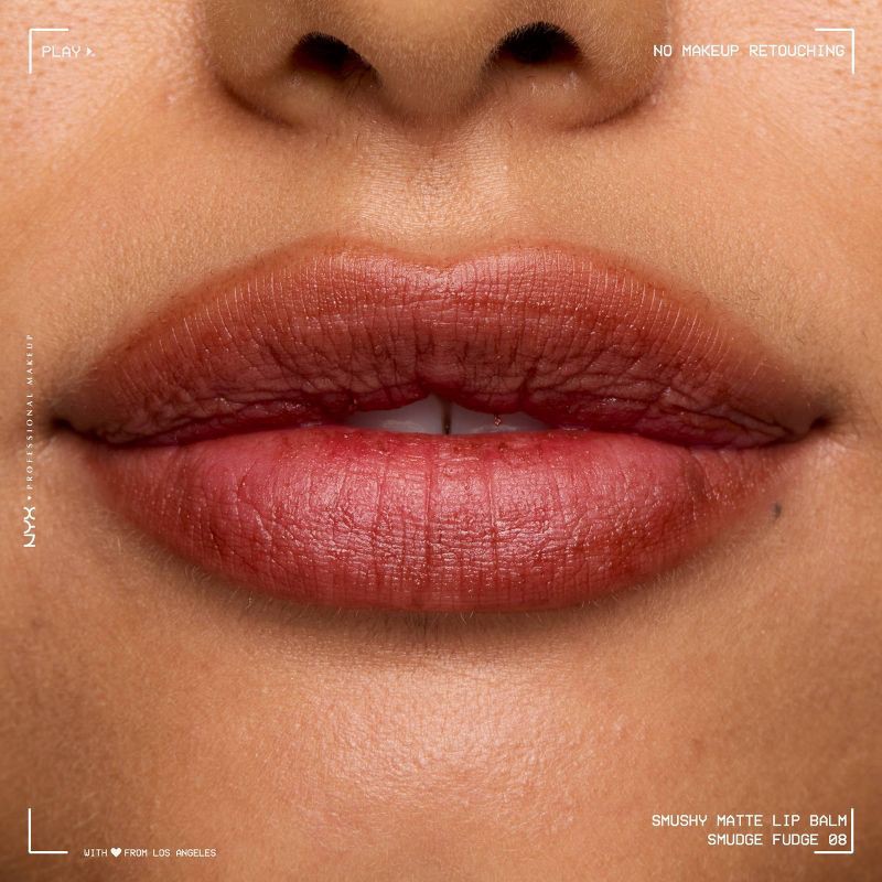 slide 3 of 9, NYX Professional Makeup Smushy Soft Matte Tinted Lip Balm - Smudge Fudge - 0.27 fl oz, 0.27 fl oz