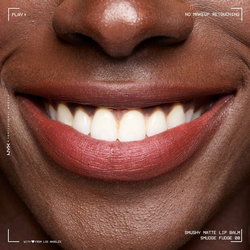 slide 4 of 9, NYX Professional Makeup Smushy Soft Matte Tinted Lip Balm - Smudge Fudge - 0.27 fl oz, 0.27 fl oz