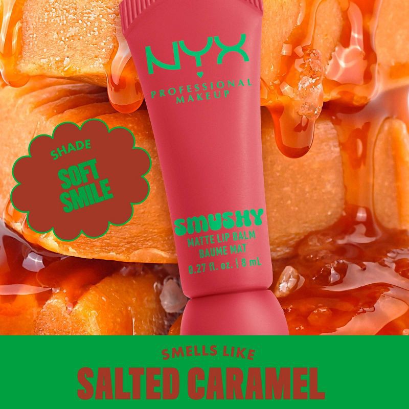 slide 4 of 8, NYX Professional Makeup Smushy Soft Matte Tinted Lip Balm - Soft Smile - 0.27 fl oz, 0.27 fl oz