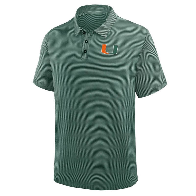 slide 1 of 3, NCAA Miami Hurricanes Men's Polo Shirt - XL, 1 ct