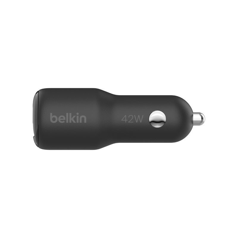 slide 3 of 9, Belkin 42W Car Charger C-Lightning Bundle - Black: Apple iPhone Compatibility, 1 ct