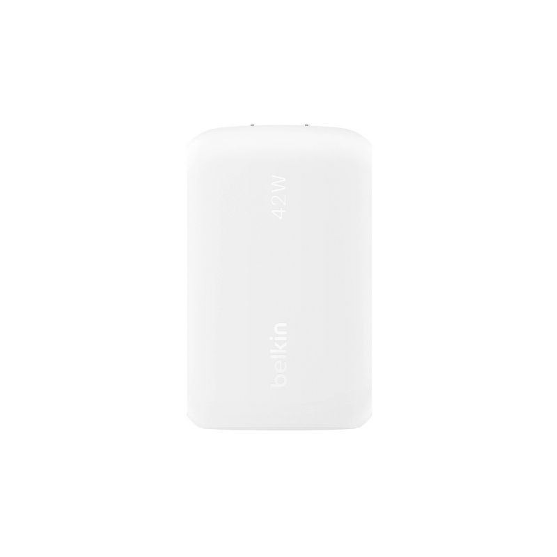 slide 4 of 6, Belkin 42W Wall Charger C-C Bundle - White: iPhone & Samsung Compatibility Accessory, 1 ct