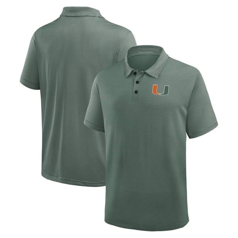 slide 3 of 3, NCAA Miami Hurricanes Men's Polo Shirt - XXL, 1 ct