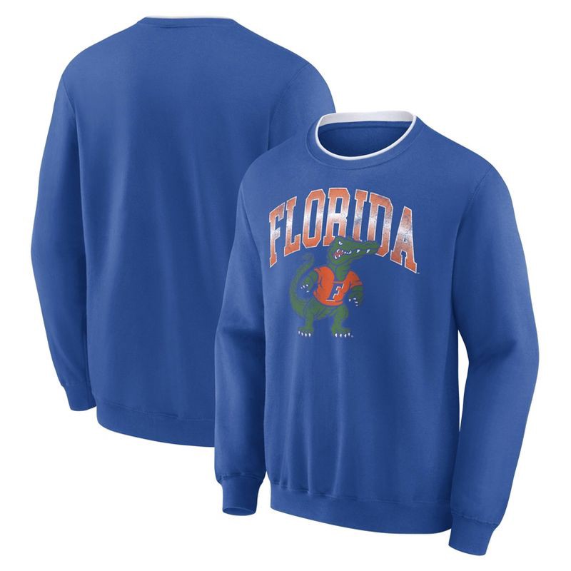 slide 3 of 3, NCAA Florida Gators Men's Crew Fleece Sweatshirt - S, 1 ct