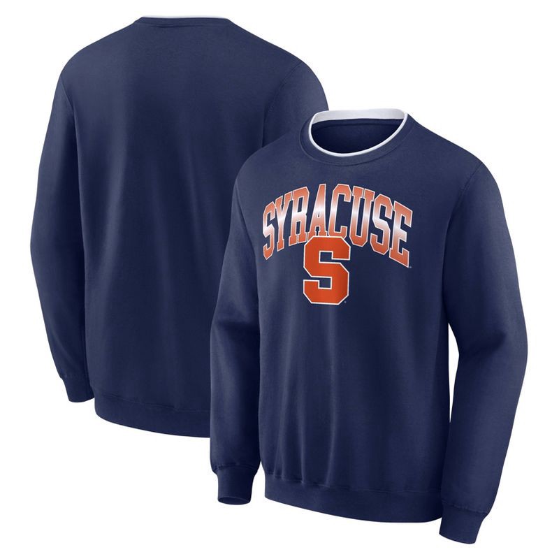 slide 3 of 3, NCAA Syracuse Orange Men's Crew Fleece Sweatshirt - S, 1 ct