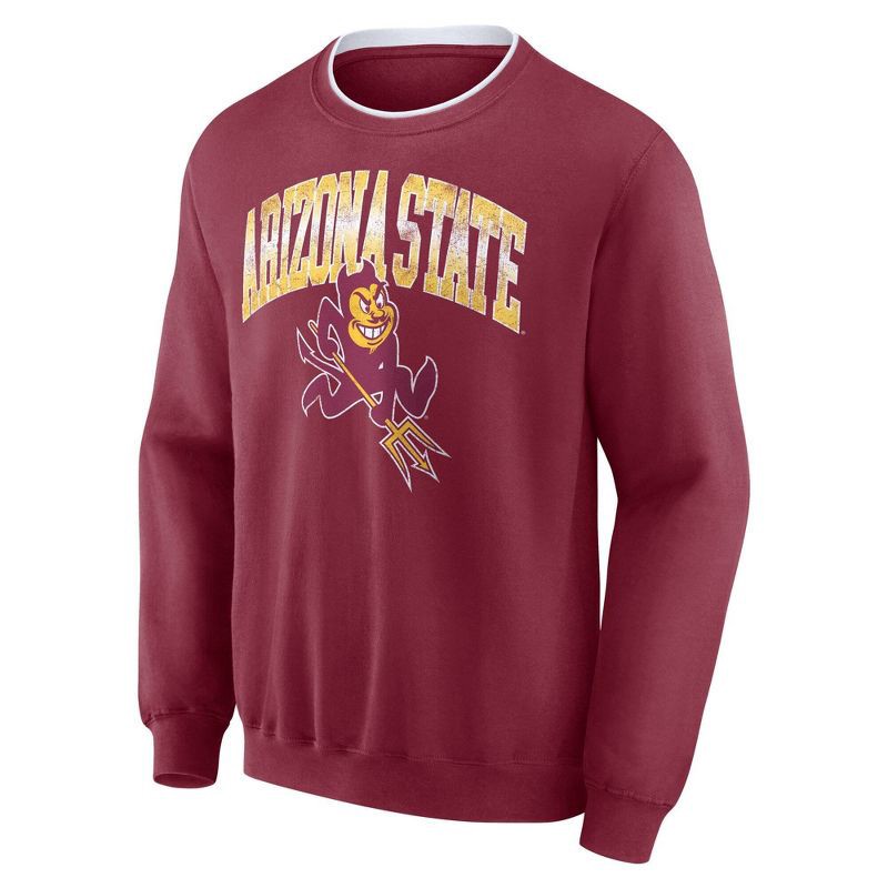 slide 1 of 1, NCAA Arizona State Sun Devils Men's Crew Fleece Sweatshirt - M, 1 ct