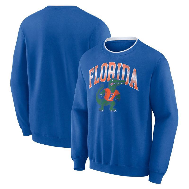 slide 3 of 3, NCAA Florida Gators Men's Crew Fleece Sweatshirt - M, 1 ct