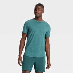 Men's Short Sleeve Soft Stretch T-Shirt - All In Motion™ Teal Blue M