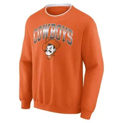NCAA Oklahoma State Cowboys Men's Crew Fleece Sweatshirt - L