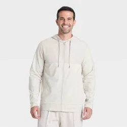 Men's Soft Stretch Full Zip Top - All In Motion™ Cream L