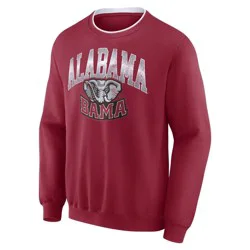 NCAA Alabama Crimson Tide Men's Crew Fleece Sweatshirt - XL