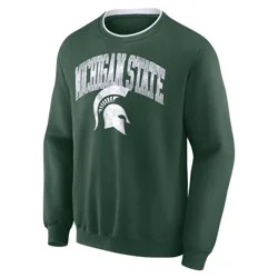 NCAA Michigan State Spartans Men's Crew Fleece Sweatshirt - XL