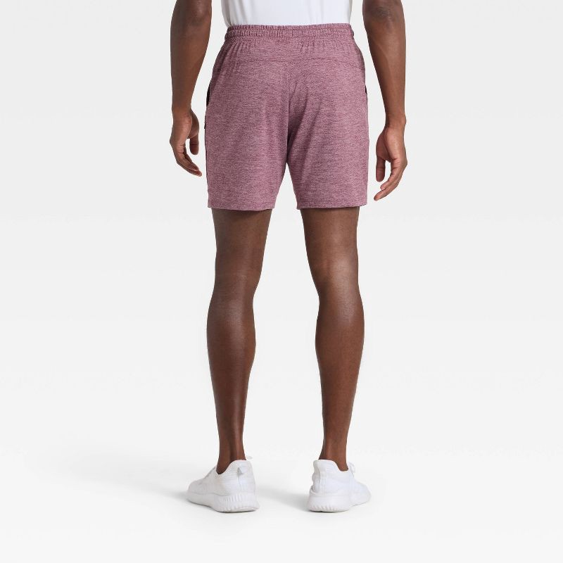 slide 2 of 3, Men's Soft Stretch Shorts 7" - All In Motion™ Burgundy XL, 1 ct