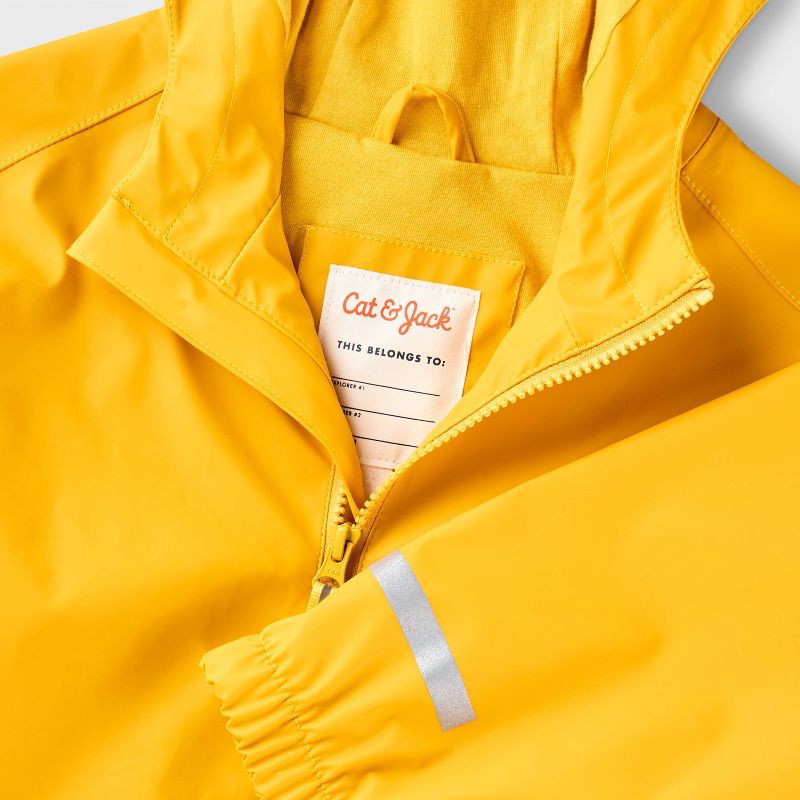 slide 2 of 3, Kids' Rain Coat - Cat & Jack™ Gold M, 1 ct