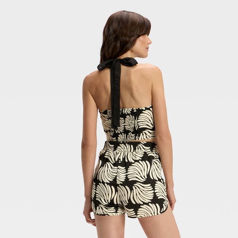 slide 2 of 3, Women's Tank Top - A New Day™ Black/Cream Shell M, 1 ct