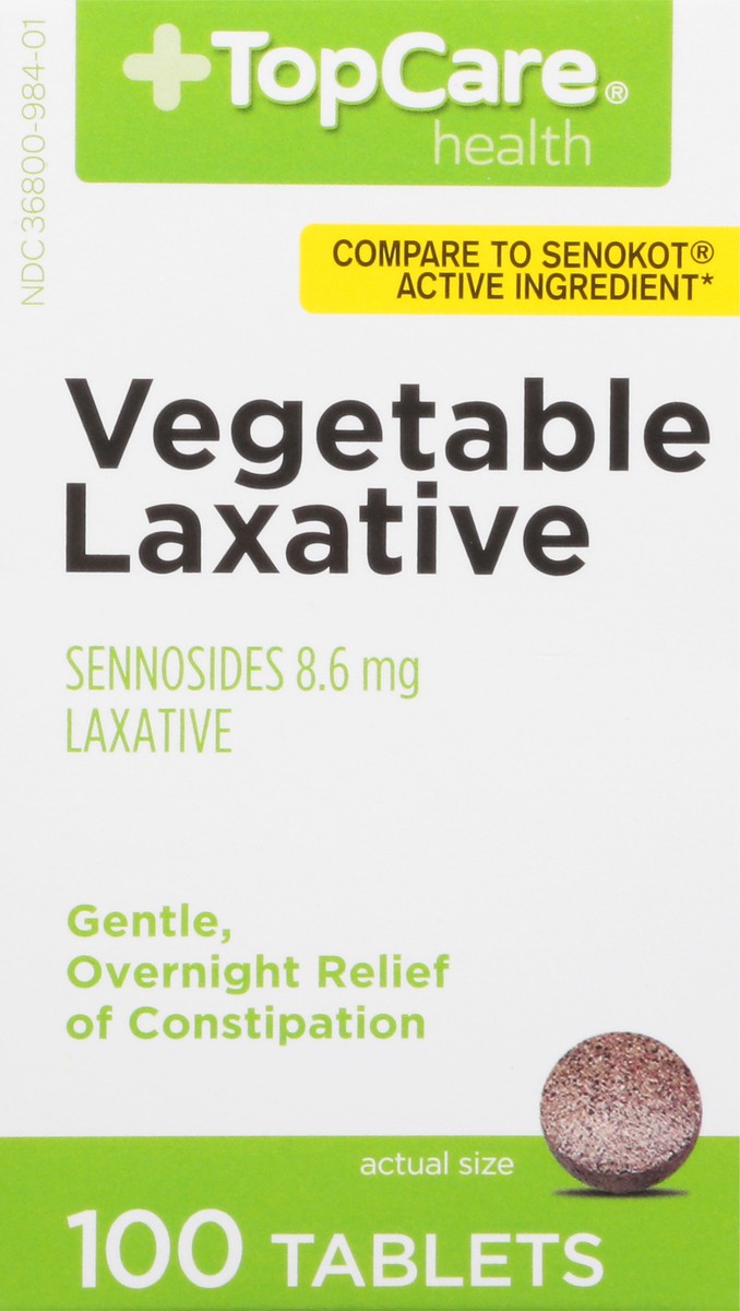 slide 4 of 16, Topcare Laxative Senna Tabs, 100 ct