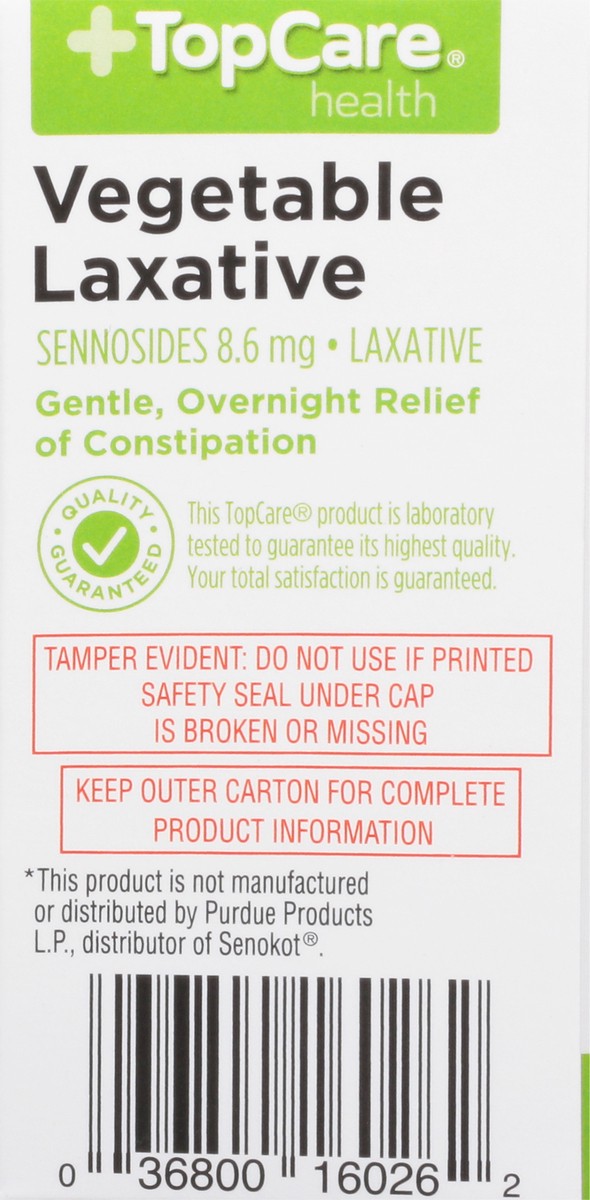 slide 7 of 16, Topcare Laxative Senna Tabs, 100 ct