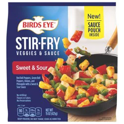 Birds Eye Sweet & Sour Stir-Fry Veggies & Sauce 15 oz