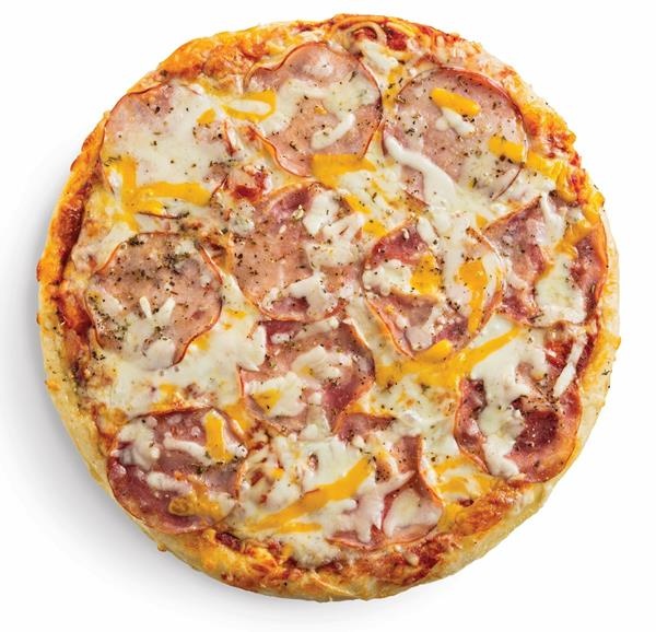 slide 1 of 1, Hy-Vee Canadian Style Bacon Pizza Medium Traditional Crust, 25 oz