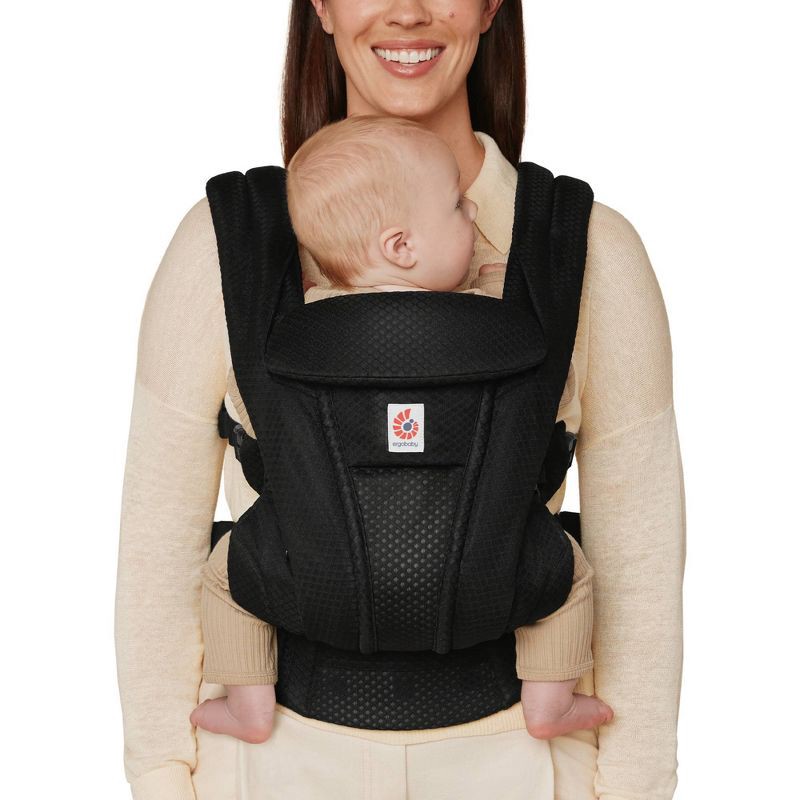 slide 2 of 8, Ergobaby Omni Deluxe Mesh All-in-One Baby Carrier - Onyx Black, 1 ct