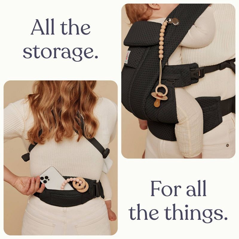 slide 4 of 8, Ergobaby Omni Deluxe Mesh All-in-One Baby Carrier - Onyx Black, 1 ct