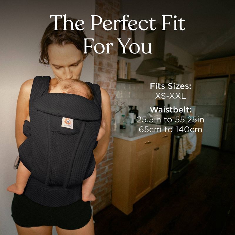 slide 6 of 8, Ergobaby Omni Deluxe Mesh All-in-One Baby Carrier - Onyx Black, 1 ct