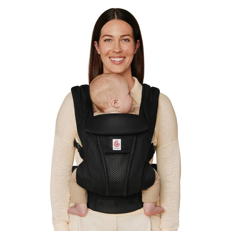 slide 1 of 8, Ergobaby Omni Deluxe Mesh All-in-One Baby Carrier - Onyx Black, 1 ct