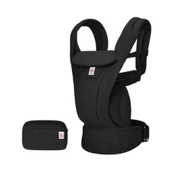 Ergobaby Omni Deluxe Mesh All-in-One Baby Carrier - Onyx Black: Buckle Closure, Adjustable Harness, Lumbar Support, Padded Shoulder Straps