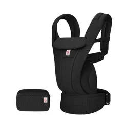 Ergobaby Omni Deluxe Mesh All-in-One Baby Carrier - Onyx Black: Buckle Closure, Adjustable Harness, Lumbar Support, Padded Shoulder Straps