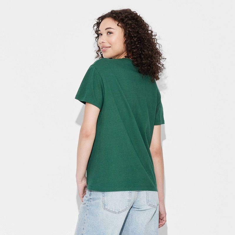 slide 2 of 4, Women's Bass Pro Shop Short Sleeve Graphic T-Shirt - Green M: NASCAR Cotton Knit Crew Pullover, 1 ct