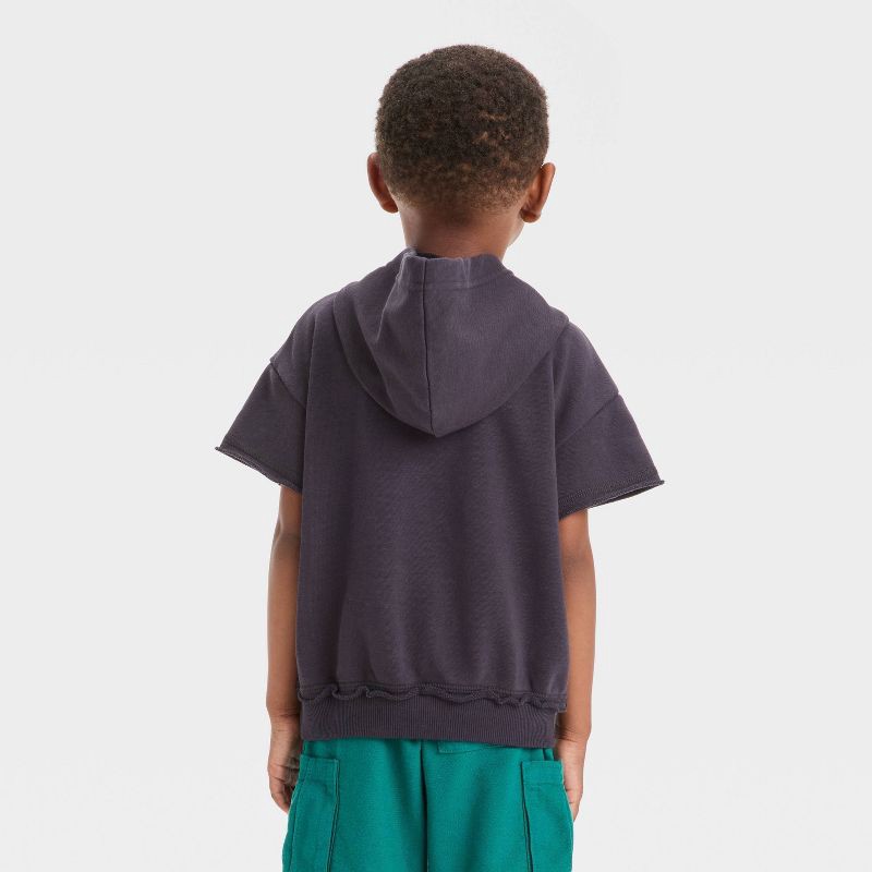slide 2 of 4, Grayson Mini Toddler Boys' Wave Hoodie Graphic T-Shirt - Black 12M, 1 ct