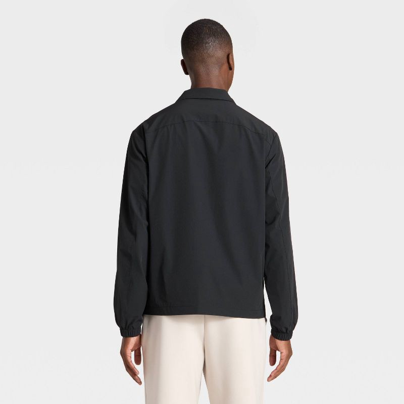 slide 2 of 3, Men's Coaches Jacket - All In Motion™ Black M, 1 ct