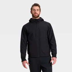 Men's Soft Shell Fleece Jacket - All In Motion™ Black L