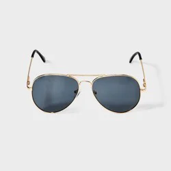 Men's Aviator Metal Sunglasses - Goodfellow & Co™ Gold
