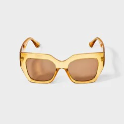 Women's Thick Square Sunglasses - A New Day™ Yellow
