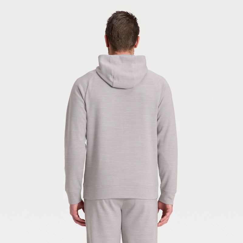 slide 2 of 3, Men's Siro Ponte Full Zip Hooded Sweatshirt - All In Motion™ Gray Heather L, 1 ct