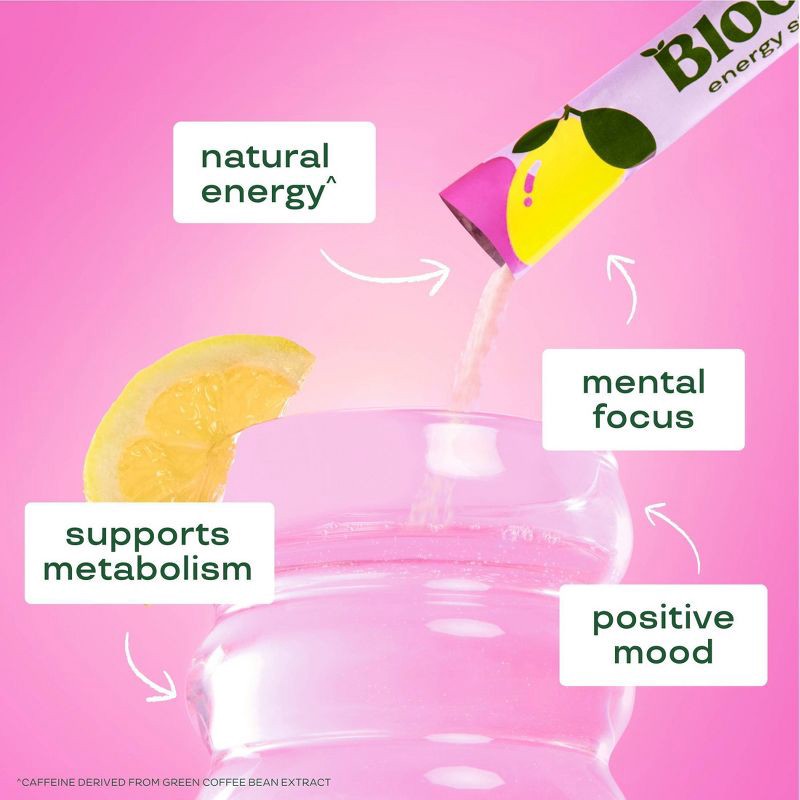 slide 3 of 4, BLOOM NUTRITION Natural Energy Stick Packs - Raspberry Lemon - 10pk, 10 ct