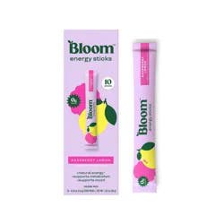 BLOOM NUTRITION Natural Energy Stick Packs - Raspberry Lemon - 10pk