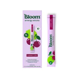 BLOOM NUTRITION Natural Energy Stick Packs - Cherry Lime - 10pk