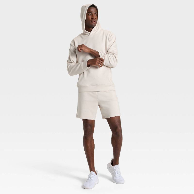 slide 3 of 3, Men's Sleek Spacer Hoodie Sweatshirt - All In Motion™ Beige XL, 1 ct