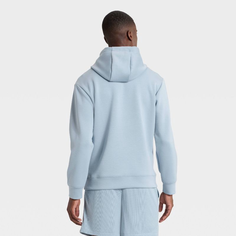 slide 3 of 3, Men's Spacer Hoodie Sweatshirt - All In Motion™ Light Blue L, 1 ct
