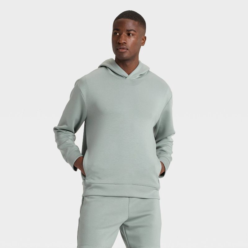slide 1 of 3, Men's Spacer Hoodie Sweatshirt - All In Motion™ Leafy Green S, 1 ct