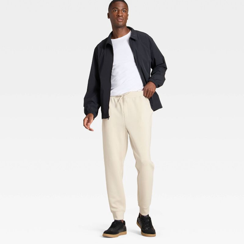 slide 3 of 3, Men's Spacer Jogger Pants - All In Motion™ Cream M, 1 ct