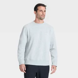Men's Active Comfort Fleece Crewneck Sweatshirt - All In Motion™ Heather Gray S