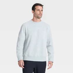 Men's Active Comfort Fleece Crewneck Sweatshirt - All In Motion™ Heather Gray S