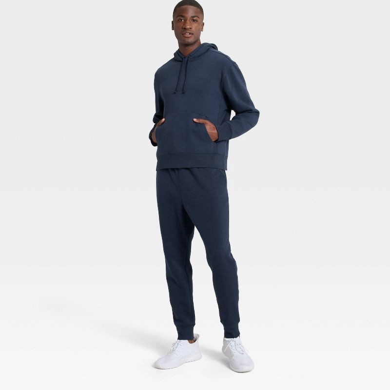 slide 3 of 3, Men's Active Comfort Cotton Fleece Hoodie - All In Motion™ Blue XXL, 1 ct