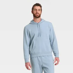 Men's Active Comfort Cotton Fleece Hoodie - All In Motion™ Light Blue XXL
