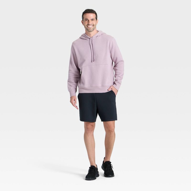 slide 3 of 3, Men's Active Comfort Cotton Fleece Hoodie - All In Motion™ Mauve XL, 1 ct