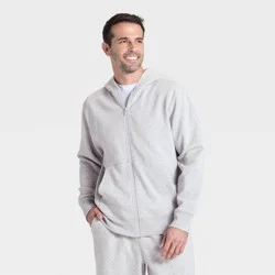 Men's Active Comfort Fleece Full-Zip Sweatshirt - All In Motion™ Heather Gray XXL