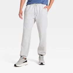 Men's Active Comfort Fleece Jogger Pants - All In Motion™ Heather Gray S